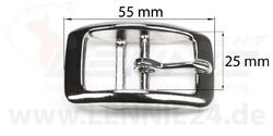 Doppelstegschnalle Zinkdruckguss silber schwarz 13 16 20 25 mm Dornschnalle