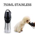 Trinkflasche für Hunde aus Edelstahl mit Trinknapf ideal für unterwegs DHL