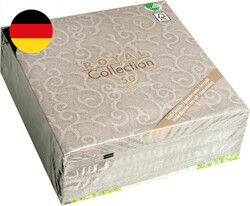 Papstar, 50 Servietten "ROYAL Collection" 1/4-Falz 40 cm x 40 cm grau "Casali", 
