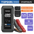 TOPDON JS1500 1500A Auto Ladegerät Booster Starthilfe Powerbank KFZ Jump Starter