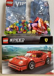LEGO Speed Champions Ferrari F40 75890 + Lustiges VIP Polybag 40512 Auto Gesch.