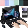 Für Samsung Galaxy Tab A9+ A8 S9 FE S8 S7 Schutz Hülle Bluetooth QWERTZ Tastatur