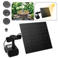 Solarpumpe 1.8W Springbrunnen Wasserspiel Teichpumpe Pumpe Teich Brunnen Garten