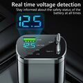 120W Auto Ladegerät Zigarettenanzünder USB C 5in1 Adapter Einziehbares Kfz Handy
