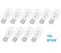 10x W16W W2,1x9,5d 16W 12V Kugellampe Glühlampe Auto Lampe Glassockell für VW