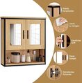 Spiegelschrank Badspiegel Hängeschrank mit Tür Wandschrank Badschrank 56x13x60cm