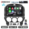 9" Android 13 32G DAB+ Carplay Autoradio GPS Cam Für Mazda 2 2007-2013 WIFI RDS