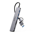 USB 3.0 2.0 Hub 8 Port Splitter Adapter Verteiler 3,5mm Aux TF/SD Smartphone PC