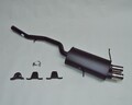 IMASAF Sport Auspuff für BMW 3er E46 320d Limo 98-01 Endtopf + Anbauteile 2x76mm