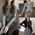 Dress Up Your Look mit einer lässigen Langarm Strickjacke mit Reißverschlüsse