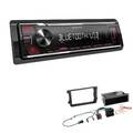 Kenwood 1-DIN Autoradio Bluetooth USB AUX für Volkswagen VW Touran ab 2003 