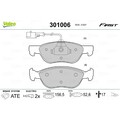 1x ORIGINAL® Valeo 301006 Bremsbelagsatz, Scheibenbremse Vorne, inkl.