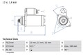 Starter BOSCH 0 986 017 000 für VW VENTO (1H2) 1.9 1993-1998