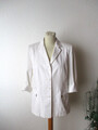 Basler Damen Jacke-Blazer Gr. 38 weiß 3/4 Arm 2 Taschen mit Reißverschl