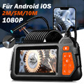 Endoskop mit 4.3'' LCD 1080P HD Inspektionkamera IP67 8mm Rohrkamera Endoscope