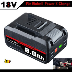 18V 8,0Ah Original Ersatzakku Für Einhell Akku Power X-Change Lithium PXC LED DE