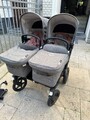 Bugaboo Donkey 3 Twin Kinderwagen, Schwarz/Grau, Inkl. Zubehör