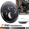 7Zoll LED Haupt Hi/Lo DRL Projektor Scheinwerfer Für Motorrad