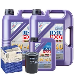 Motoröl 5W40 LIQUI MOLY High Tech 11L+MAHLE Ölfilter