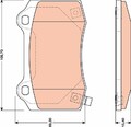 TRW GDB4171 Bremsbelagsatz, Scheibenbremse für CHEVROLET CHRYSLER DODGE JEEP GDB