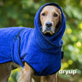 Fit4Dogs - Hundebademantel dryup cape Blueberry Trockencape Baumwollfrottee