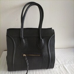 Vintage Damen Handtasche. Made in Italy Tasche  Henkeltasche Leder