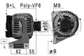 ERA Lichtmaschine Generator Lima 210881A für VOLVO S70 874 V70 1 875 876 S80 184