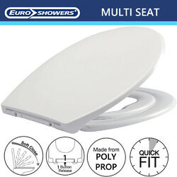 OVALE FORM WEICH SCHLIESSEN 2 IN 1 FAMILIE MULTI DUAL KIND TÖPFCHEN TRAINING TOILETTENSITZ