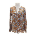 Lieblingsstück, Bluse, Größe: 38, Braun/Blau/Weiß/Mehrfarbig, Viskose #HAN