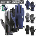 Winter Handschuhe Fahrrad Thermo Warme Wasserdichte Touchscreen für Damen Herren