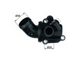 MAHLE Thermostat Kühlmittel TH 3 87 für MERCEDES W245 W169 KLASSE Sports Tourer