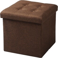 WOLTU Sitzhocker Faltbar Sitztruhe mit Stauraum Aufbewahrungsbox 37,5x37,5x38cm