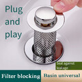 2/1Stück Ablauf Garnitur Abfluss Stopfen Waschbecken POP UP Stöpsel Filter