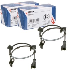 2X BOSCH ABS-SENSOREN VORNE PASSEND FÜR FORD B-MAX FIESTA LINKS+RECHTS | 0 265