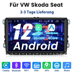 Carplay Für VW GOLF 5 PASSAT Jetta 9" Android 12 Autoradio GPS WiFi DAB BT 2+32G