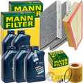 MANN INSPEKTIONSPAKET passend für BMW 5er F10 528i xDrive+5L ORIGINAL 5W-30 ÖL