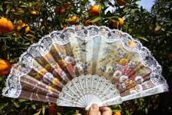 ORIGINAL   spanischer    FLAMENCO   SPITZEN   Fächer   Nr.372  - 1u ++++++++++++