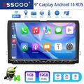 Autoradio Android 14 Carplay GPS RDS 32G Für VW Golf 5 6 Skoda Seat Tiguan Caddy