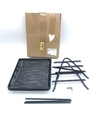 Dokumentenablage Metall 3 Fächer, Mesh Design, Schreibtisch, A4, Schwarz