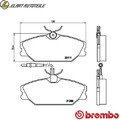 BREMSBELAGSATZ SCHEIBENBREMSE P 68 014 FÜR RENAULT 25 ESPACE/II SAFRANE SPORT  