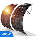 400W 200W Flexibel Solarpanel Mono Solarmodule 18V für Wohnmobil Boot Camping