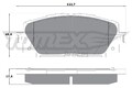 Bremsbelagsatz Scheibenbremse TOMEX Brakes TX 16-09 für TOYOTA YARIS VIOS KSP130