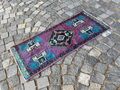 Kleiner Teppich Fußmatte Badematte Wollteppich Oushak Teppich Traditioneller ...