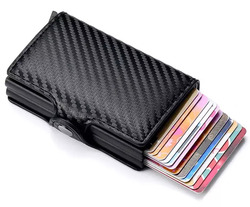 Slim wallet Kartenetui mit RFID Schutz - mini Geldbörse Portemonnaie Geldbeutel