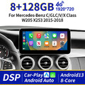 Android 13 CarPlay Autoradio 128G für Mercedes C/GLC/V/X-Klasse W205 X253 NTG5.0