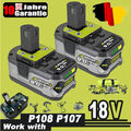 18V 9.0Ah Akku für RYOBI Original One Plus Lithium RB18L50 P108 P105 Batteries
