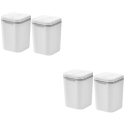  2 Count Kleiner Mülleimer Mit Deckel Desktop-Mülleimer Tischabfalleimer