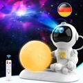 LED Sternenhimmel Lampe Astronaut Projektor Galaxie Sternen Nachtlicht Timer NEU