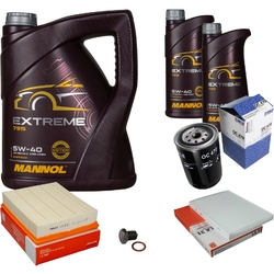 MAHLE Inspektionspaket 7L MANNOL 5W-40 Extreme für VW Passat Variant 1.8 T 20V