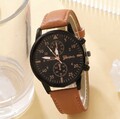 ⌚ Herrenuhr Armbanduhr Edelstahl Luxus Männer Uhr Sport Quarz Leder Watch⌚